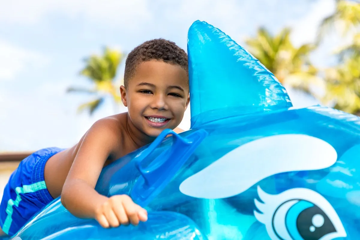 Intex Lil' Whale Ride-ON 3+ - Blauw/Wit