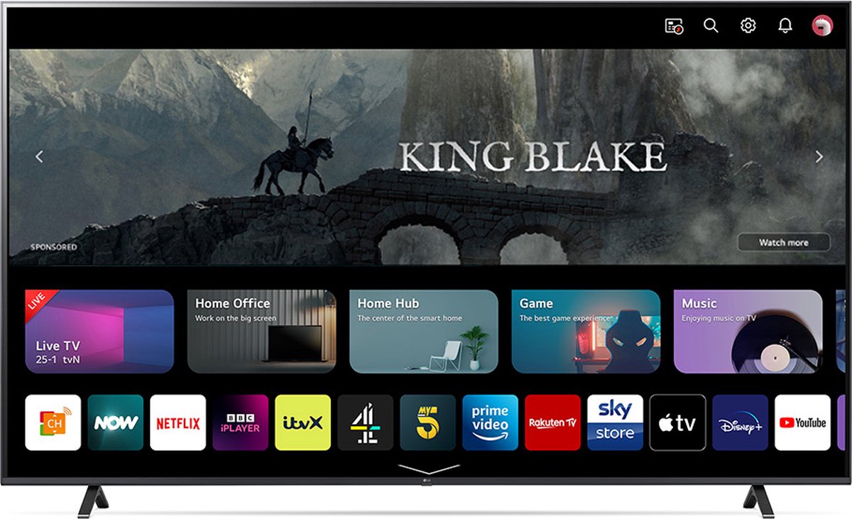 LG UHD 86UR78006LB tv 2,18 m (86") 4K Ultra HD Smart TV Wifi Zwart