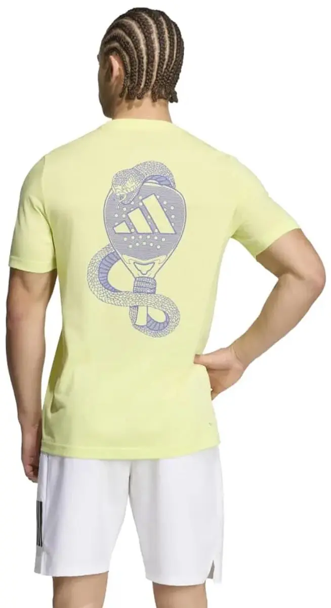 Adidas Padel Graphic T-shirt Geel M