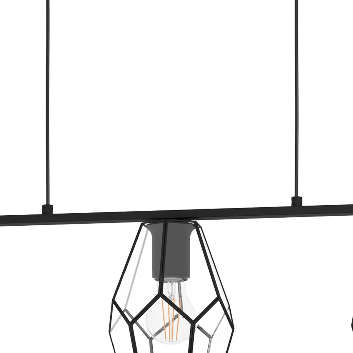 Eglo Mardyke Hanglamp E27 - 3 Lichtpunten - 77,5 cm - Zwart