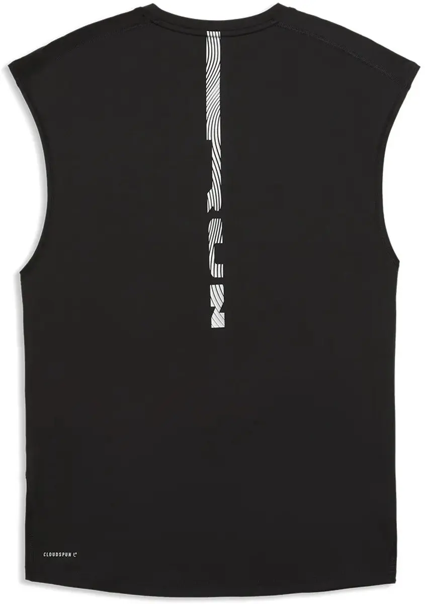 PUMA Brightstride Mouwloos T-shirt - M - Zwart