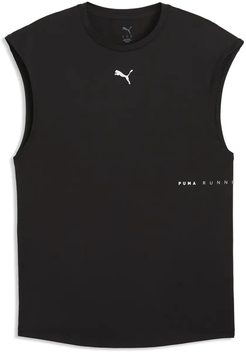 PUMA Brightstride Mouwloos T-shirt - M - Zwart