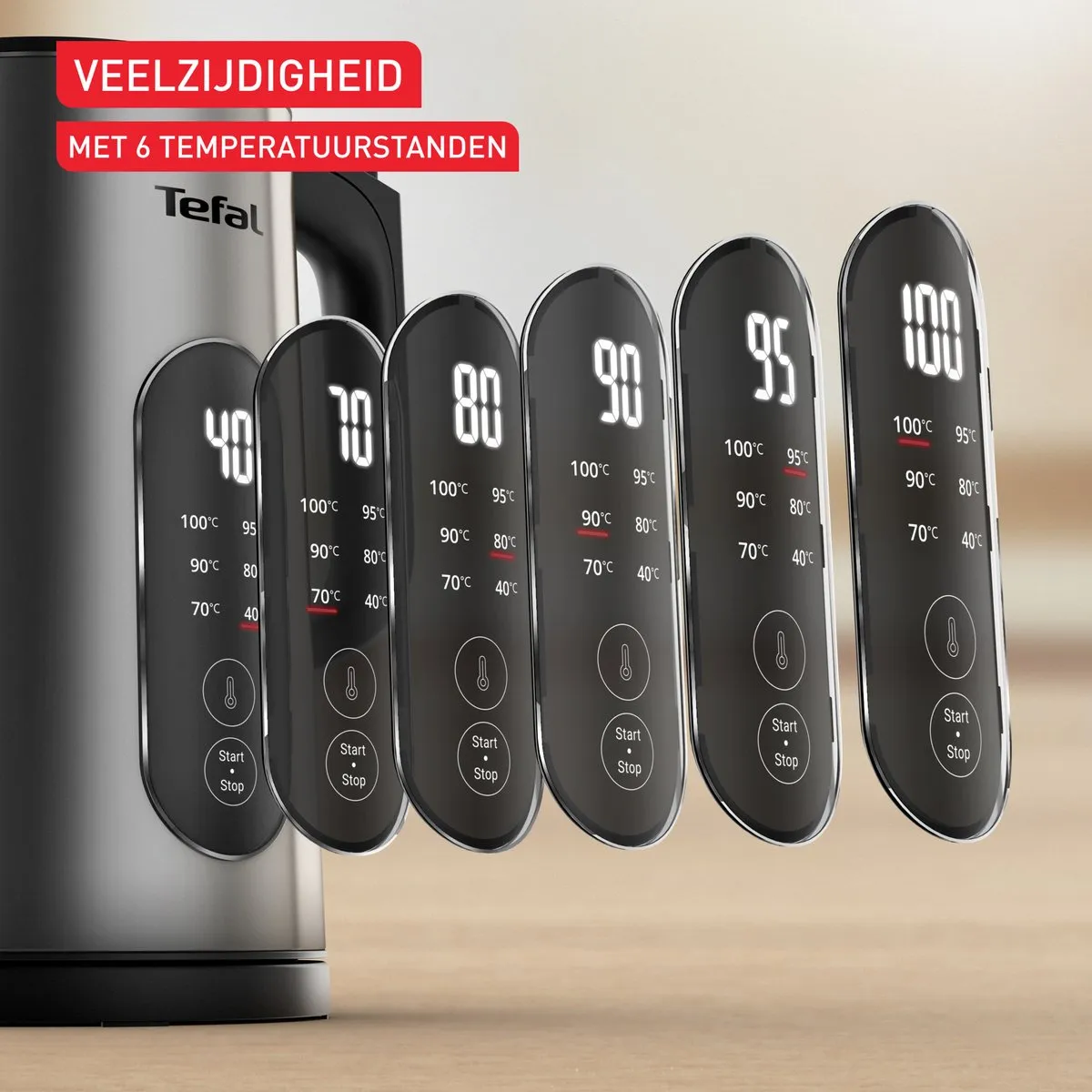 Tefal Selection KI871D Waterkoker 1.7L - 1500W - RVS