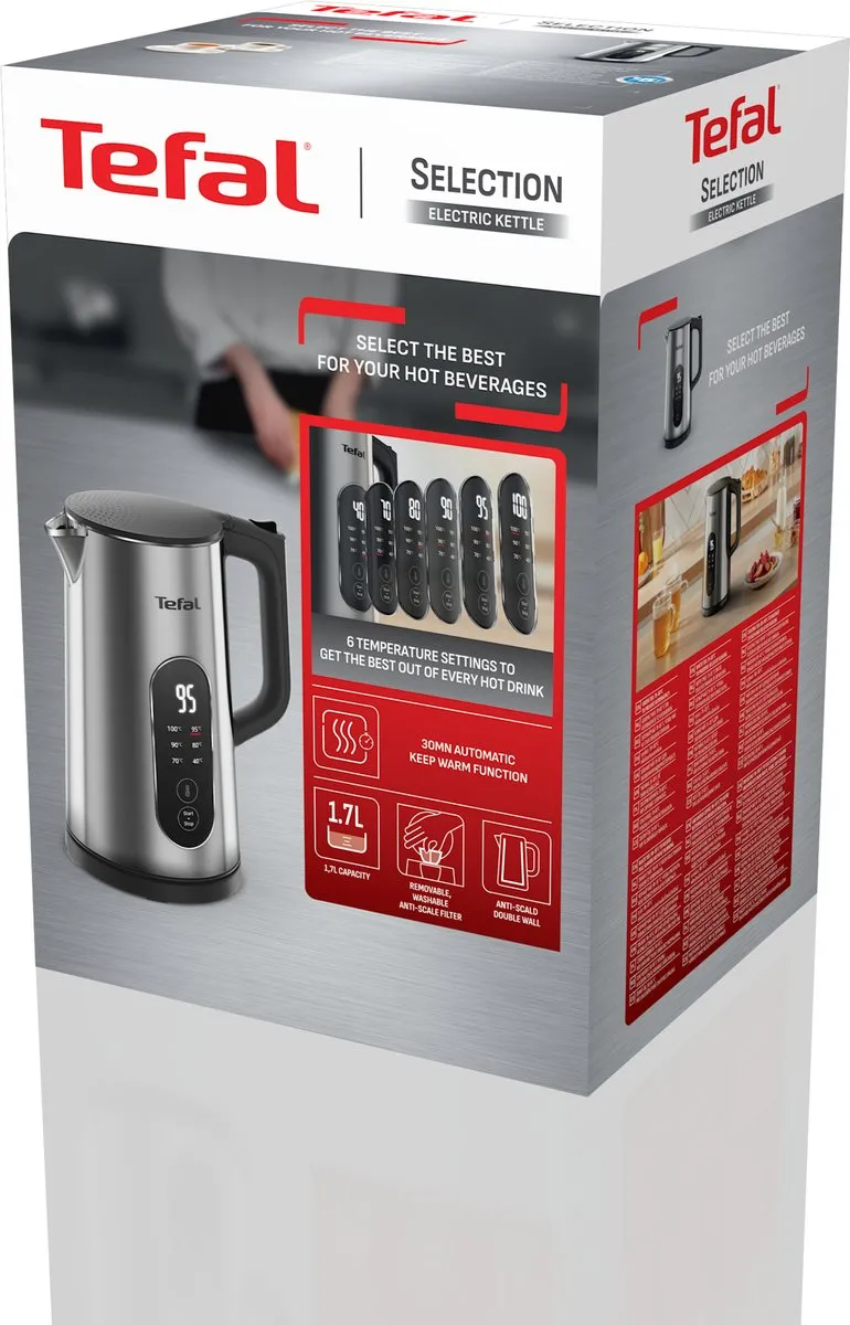 Tefal Selection KI871D Waterkoker 1.7L - 1500W - RVS