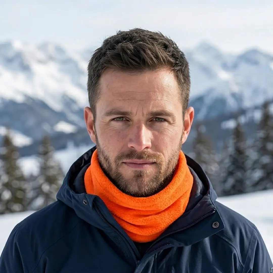 NuveX Fleece Nekwarmer 3-in-1 - Oranje