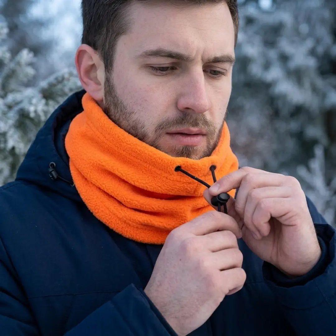 NuveX Fleece Nekwarmer 3-in-1 - Oranje