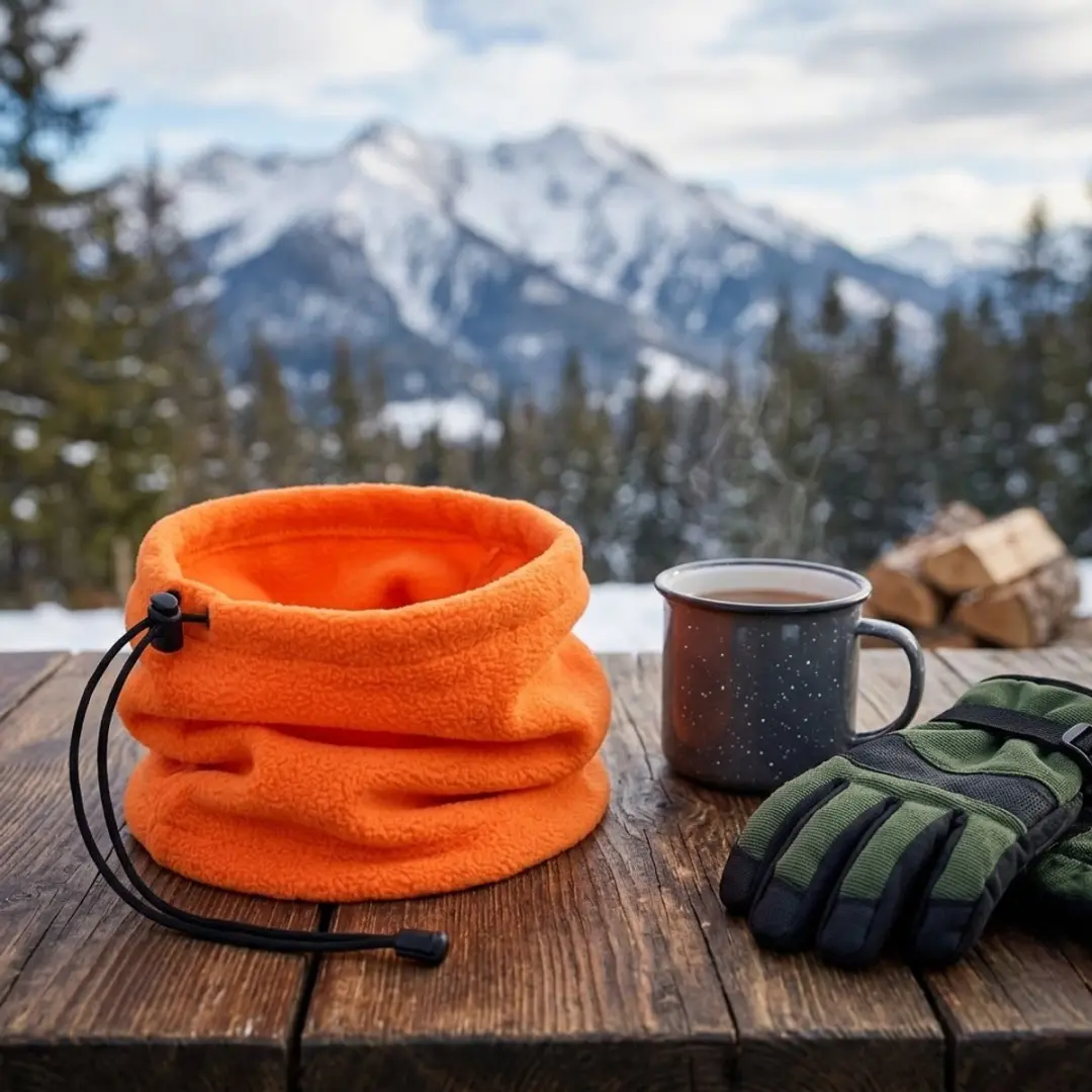 NuveX Fleece Nekwarmer 3-in-1 - Oranje