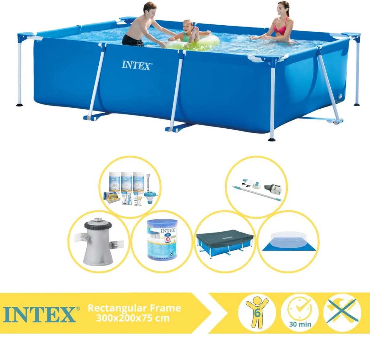 Intex 28272NP Opzetzwembad 300x200x75cm