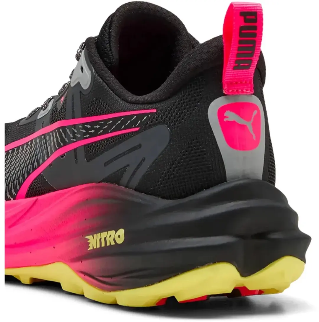 PUMA Voyage Nitro 4 Hardloopschoenen - EU 42 - Zwart/Rosa/Lemon