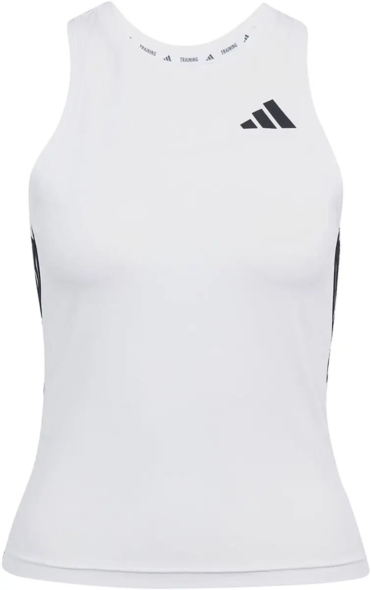 Adidas Train Essentials 3 Stripes Workout T-shirt - Wit S