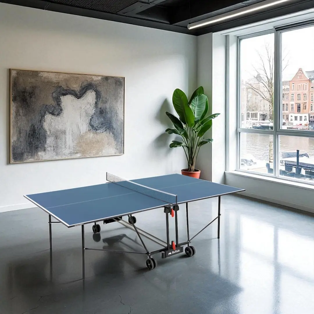 Buffalo Basic Indoor Tafeltennistafel - Blauw