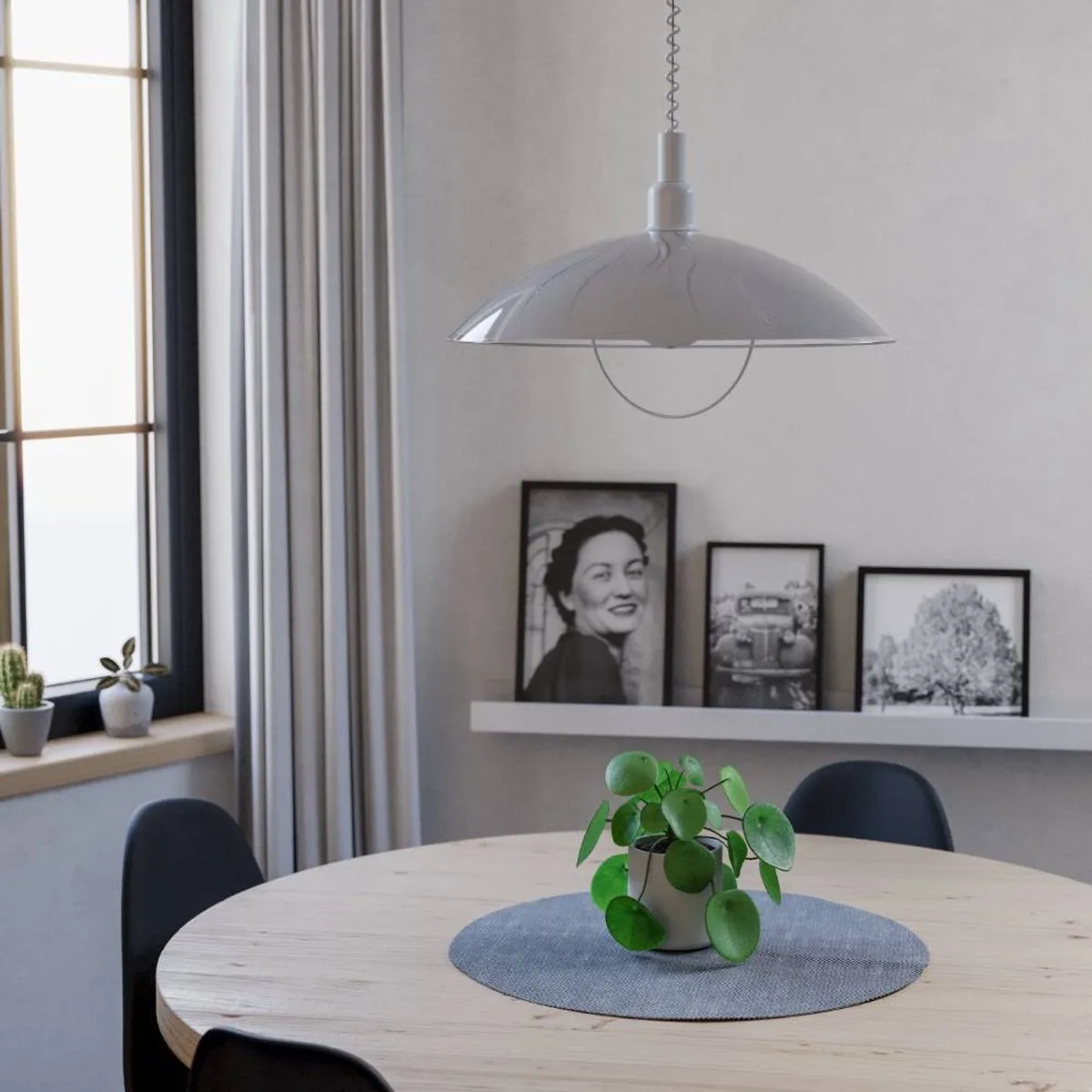 Eglo Alvez Hanglamp E27 - 42cm - Wit - afbeelding 6 van 6