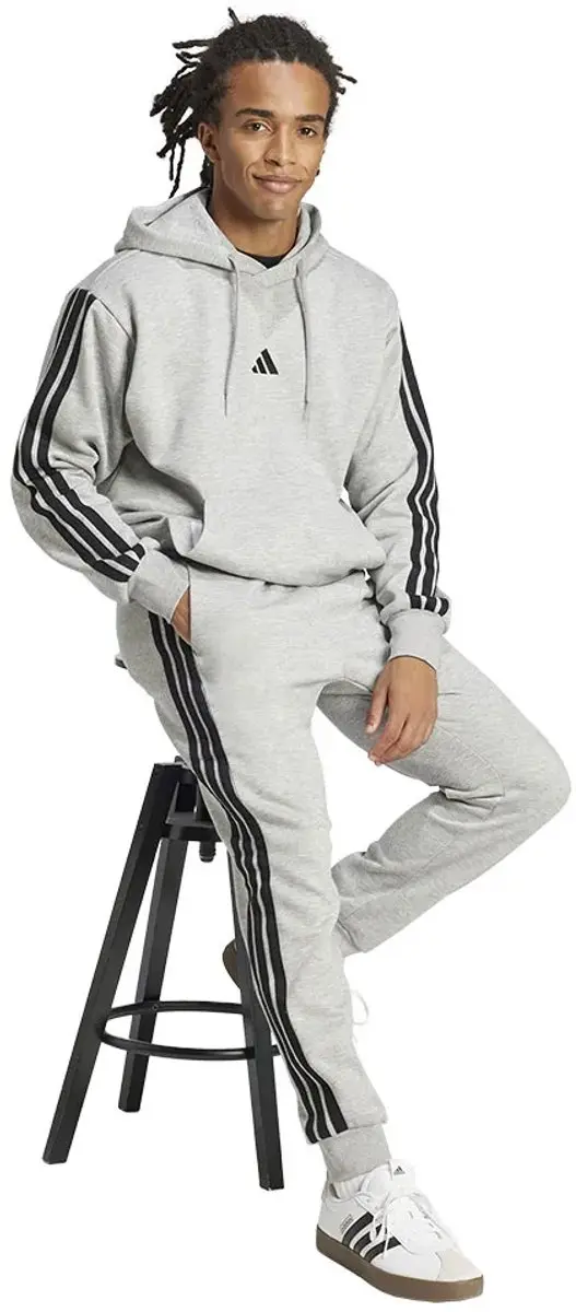 Adidas Essentials 3 Stripes Fleece Joggers - Grijs XS