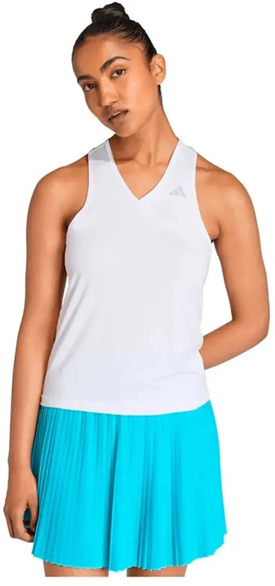 Adidas Club Tennis Climacool V-neck T-shirt Wit S