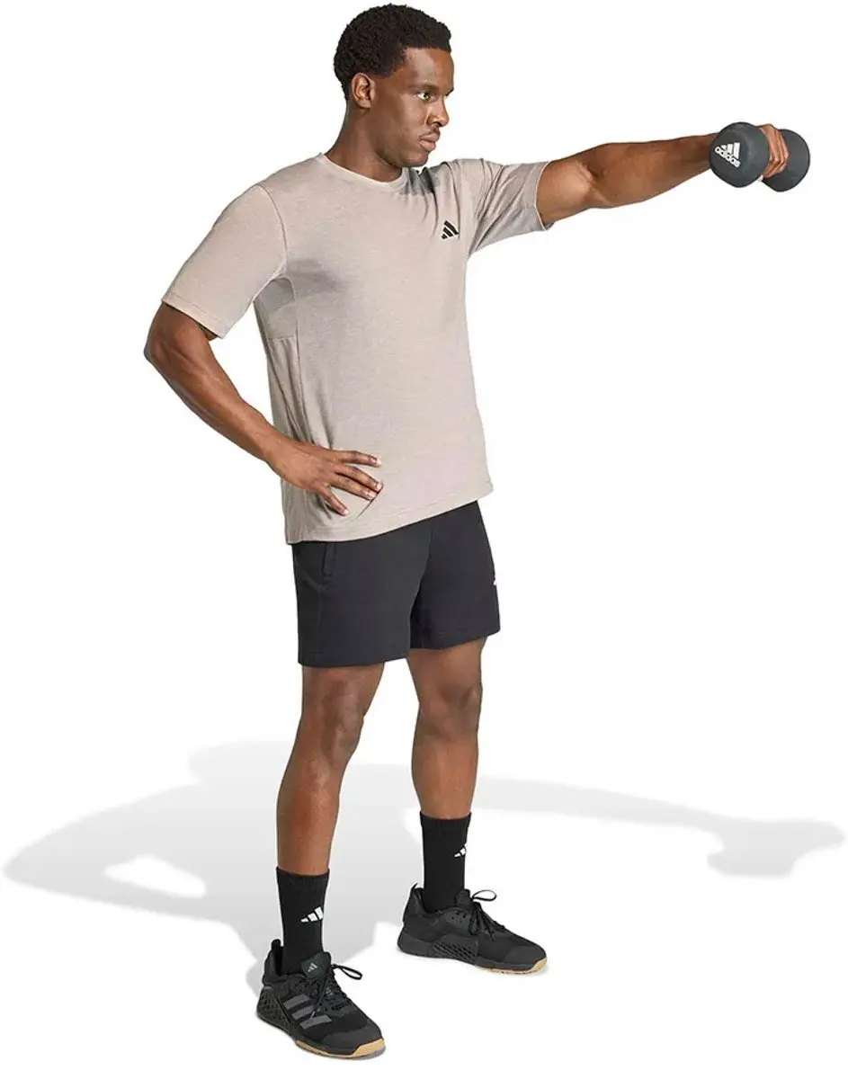 Adidas Workout Essentials Shirt Heren M - Grijs/Zwart - afbeelding 3 van 6