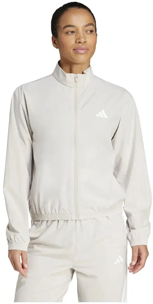 Adidas Train Essentials 3 Stripes Woven Warm Up Sweatshirt