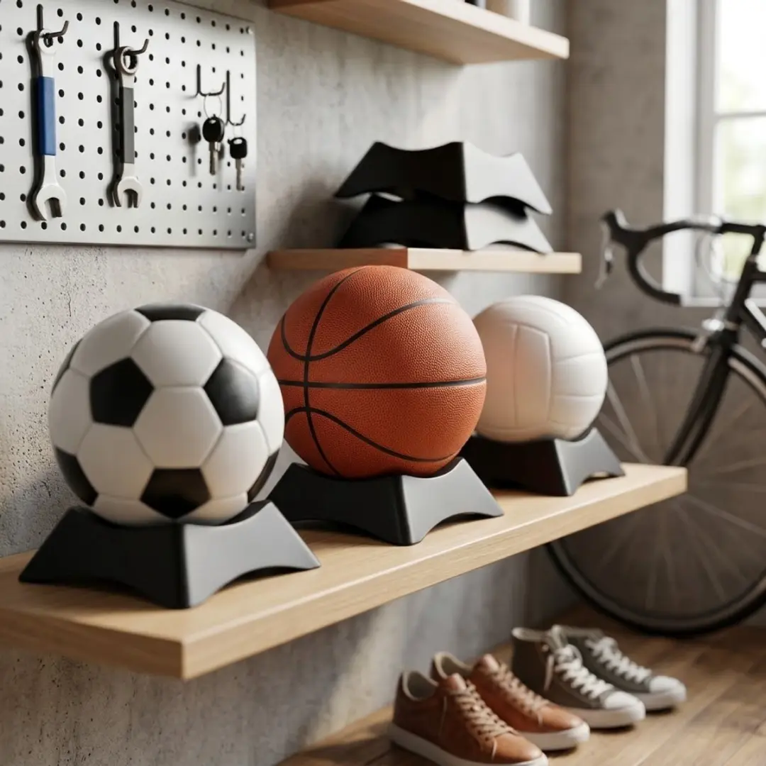 NUVEX Ballenhouder Set 5 Stuks - Zwart