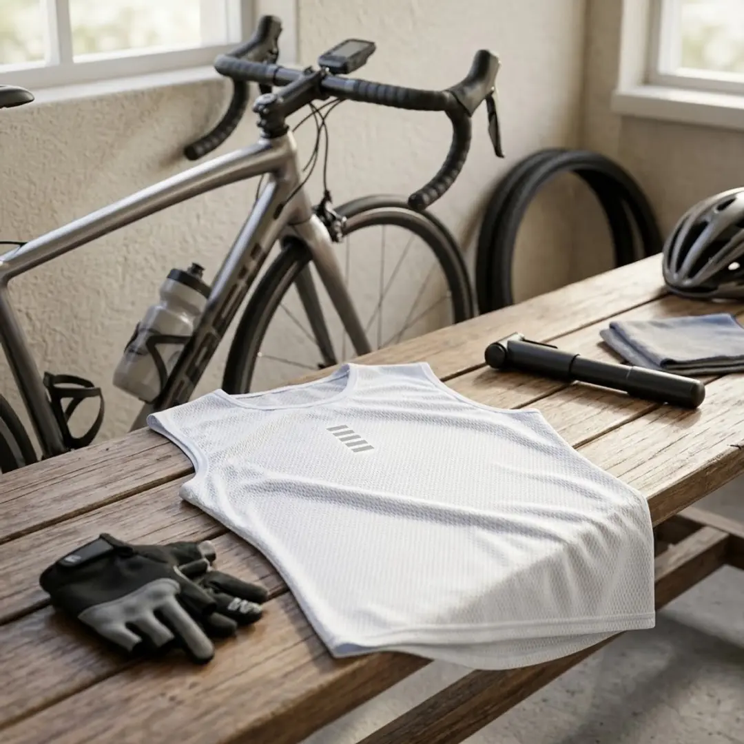 NUVEX Ivoorwit Sport Ondershirt Heren L - Mouwloos