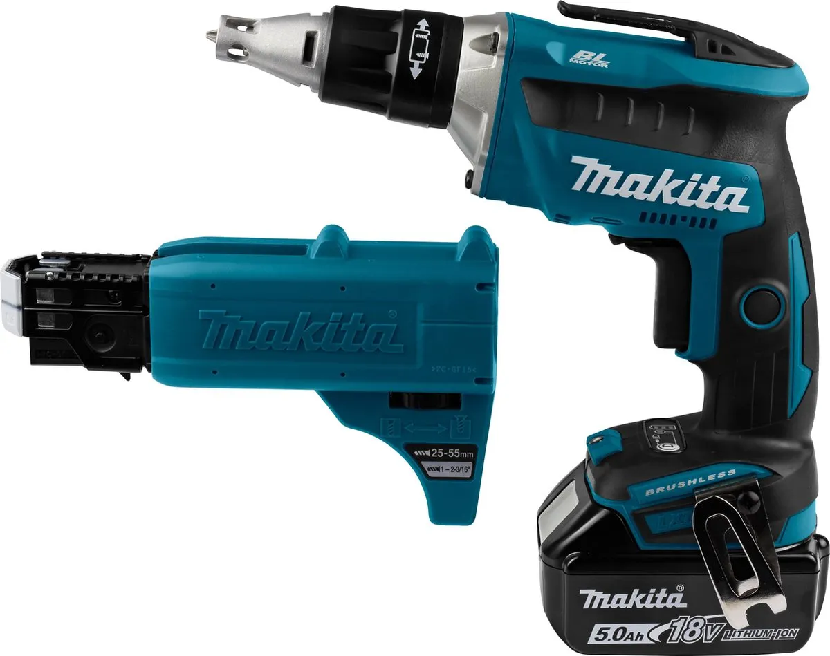 Makita DFS452TJX2 18V Schroevendraaier - Blauw/Zwart - afbeelding 3 van 4