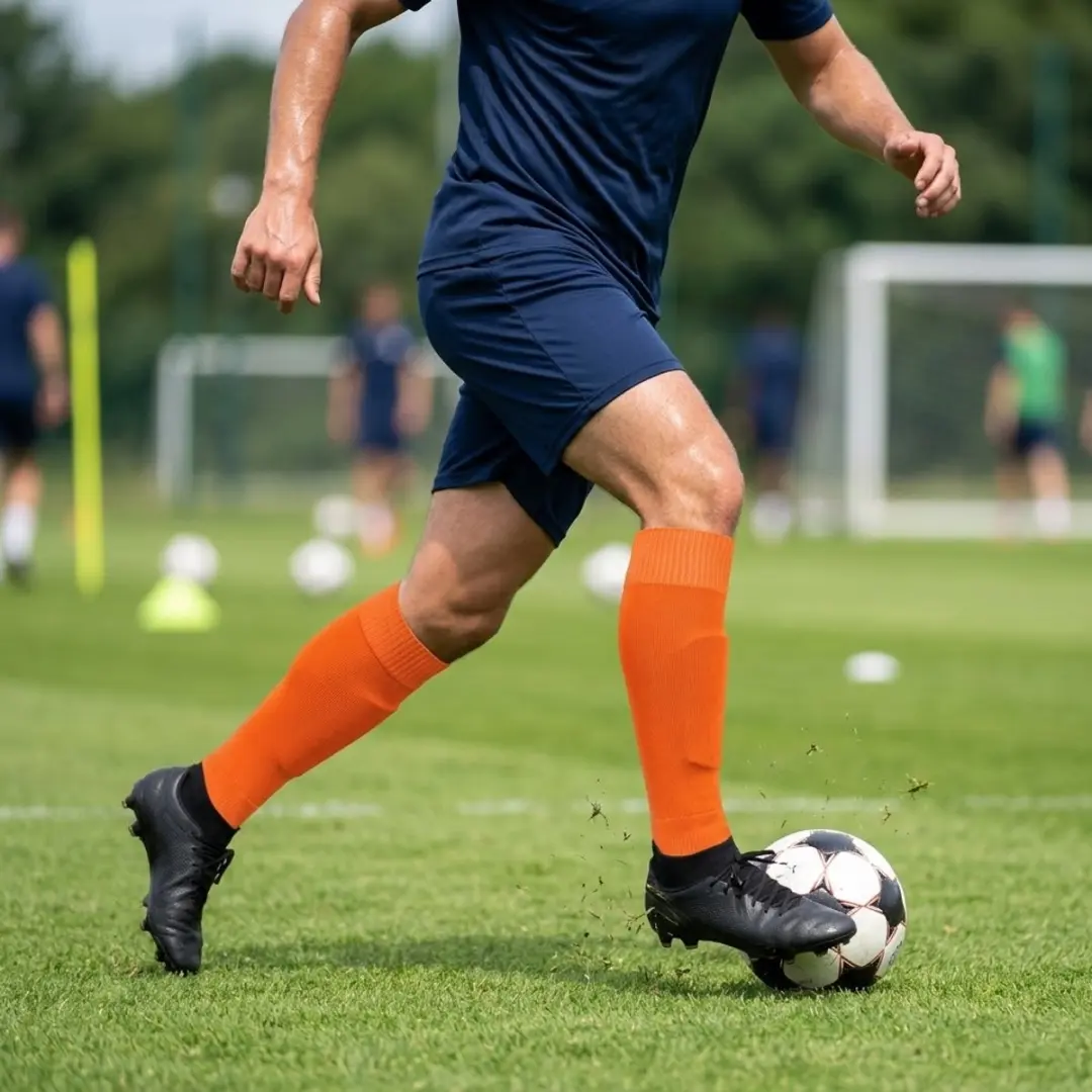 NUVEX Voetbalsokken Compressie - Oranje - One Size