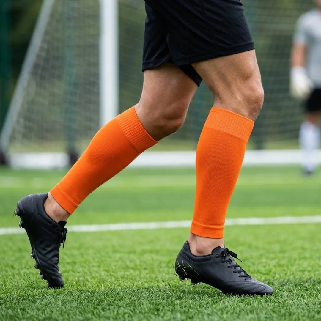 NUVEX Voetbalsokken Compressie - Oranje - One Size