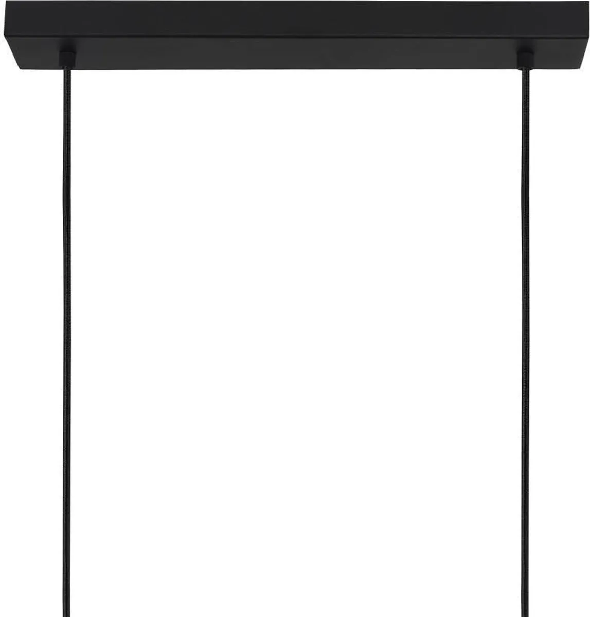 EGLO Cadley Hanglamp | E27 | 121 cm | Rookglas - Smoke glas | Zwart