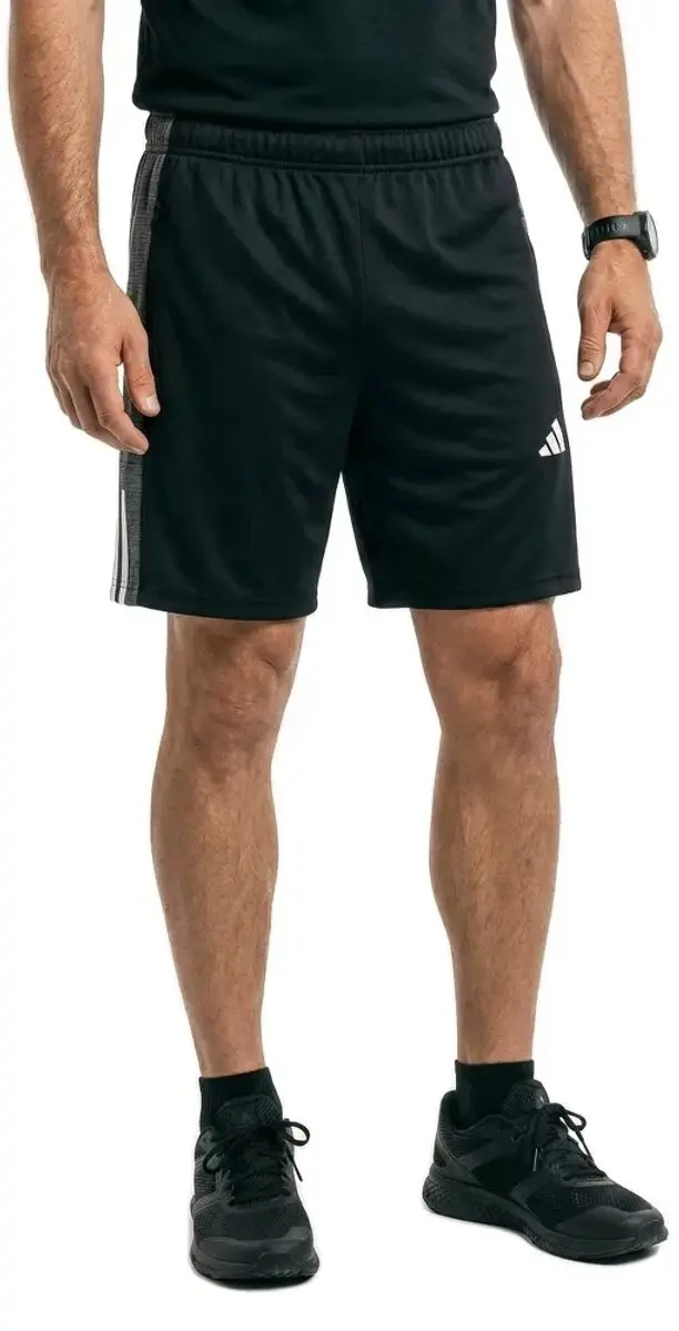 Adidas Workout Essentials 3 Stripes Korte Broek 7" - Zwart S
