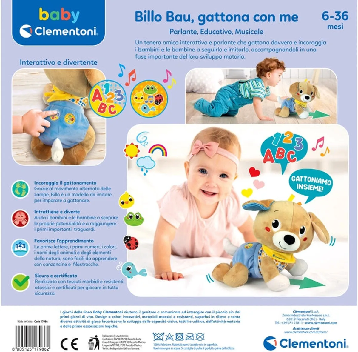 Clementoni Baby 17986 Interactief Speelgoed - Meerkleurig - afbeelding 2 van 5