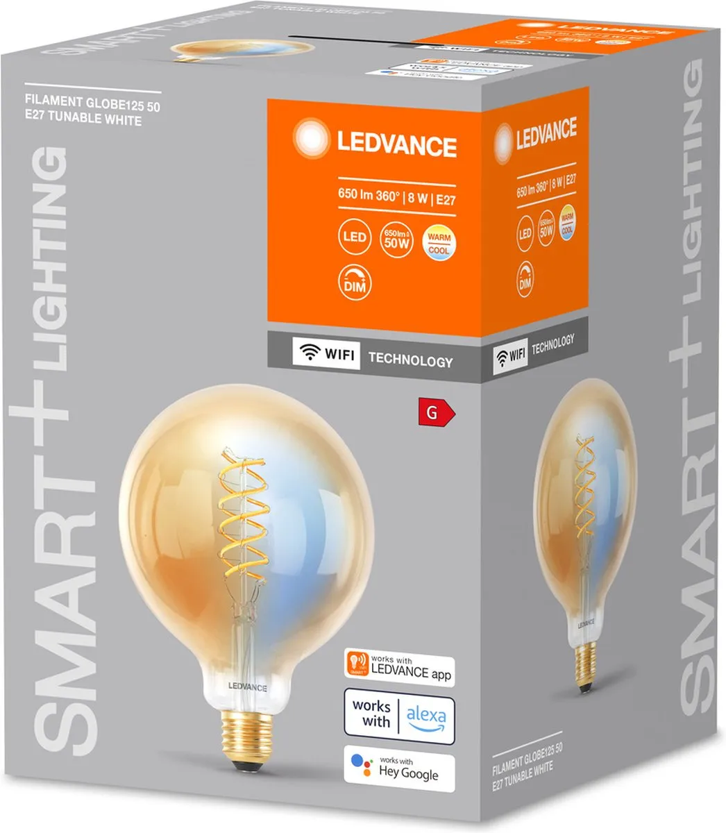 LEDVANCE SMART+ WIFI E27 8W 650lm Goud - 4 Stuks