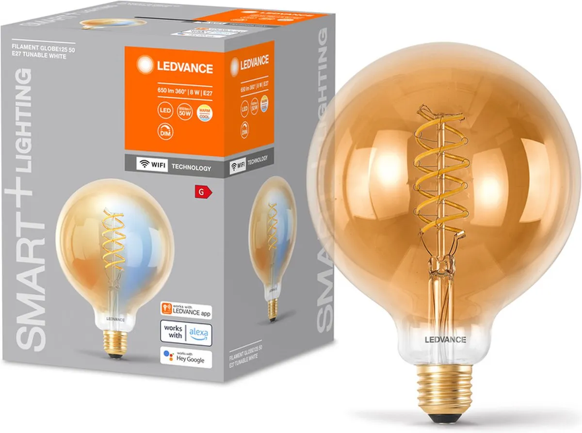 LEDVANCE SMART+ WIFI E27 8W 650lm Goud - 4 Stuks