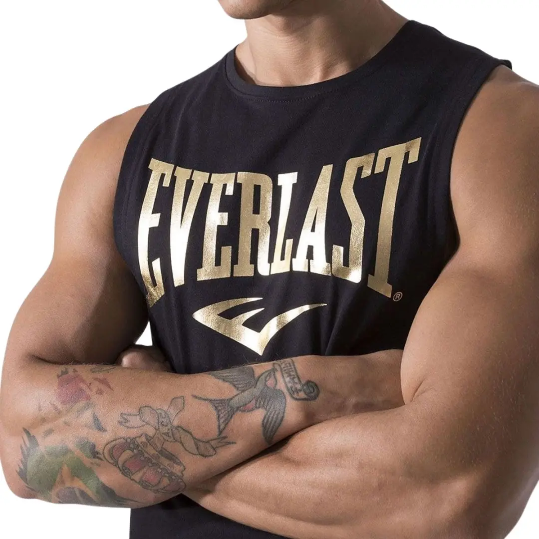 Everlast Sporttop Mannen M - Zwart/Goud