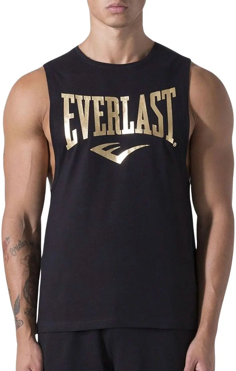 Everlast Sporttop Mannen M - Zwart/Goud