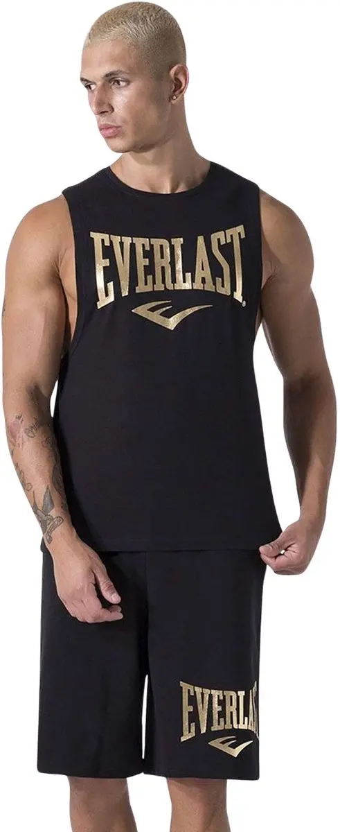Everlast Sporttop Mannen M - Zwart/Goud