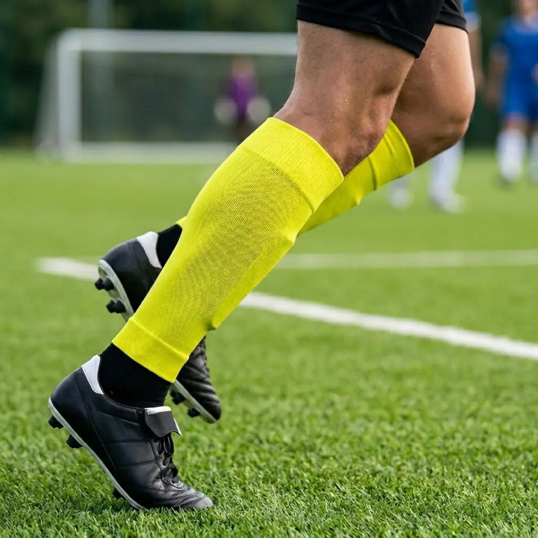 NUVEX Gele Compressie Voetbalsokken - One Size - afbeelding 4 van 6