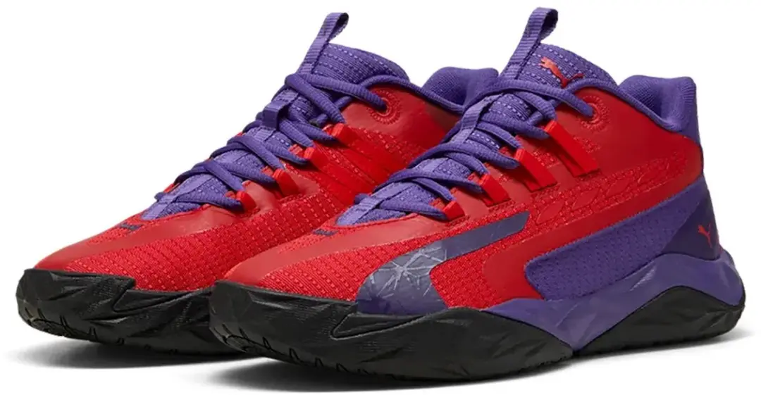 PUMA Dagger 2 Basketbalschoenen - Team Violet/For All Time Red - EU 42.5