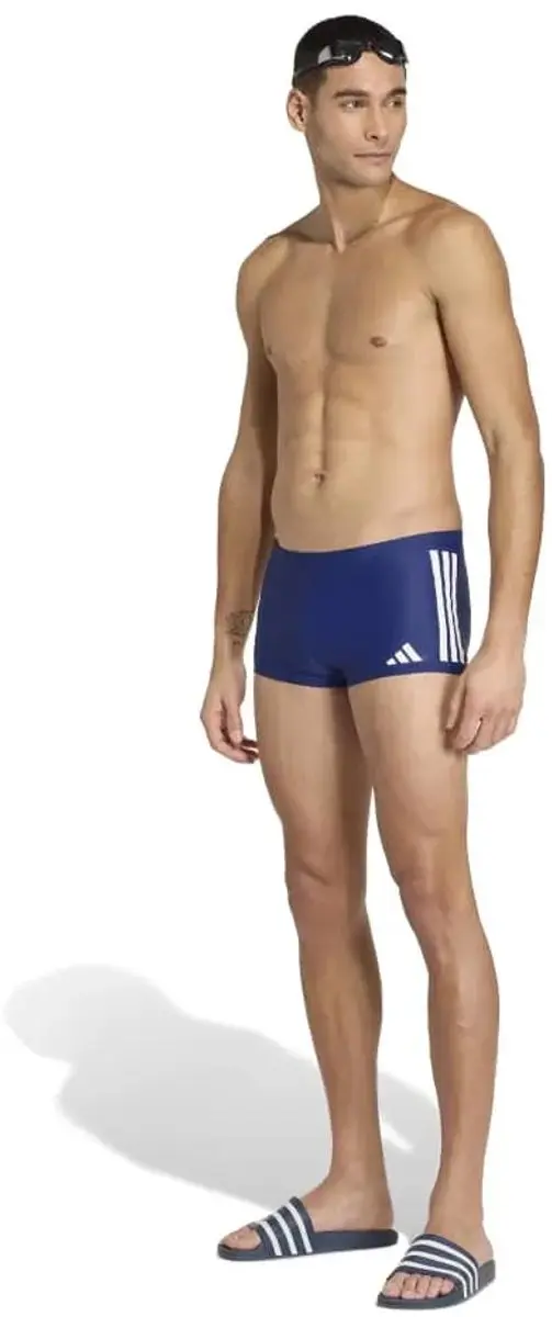 Adidas 3 Stripes Zwemboxer - Blauw XL
