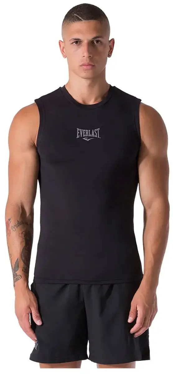 Everlast Technical Mouwloos T-shirt E06 - S - Zwart