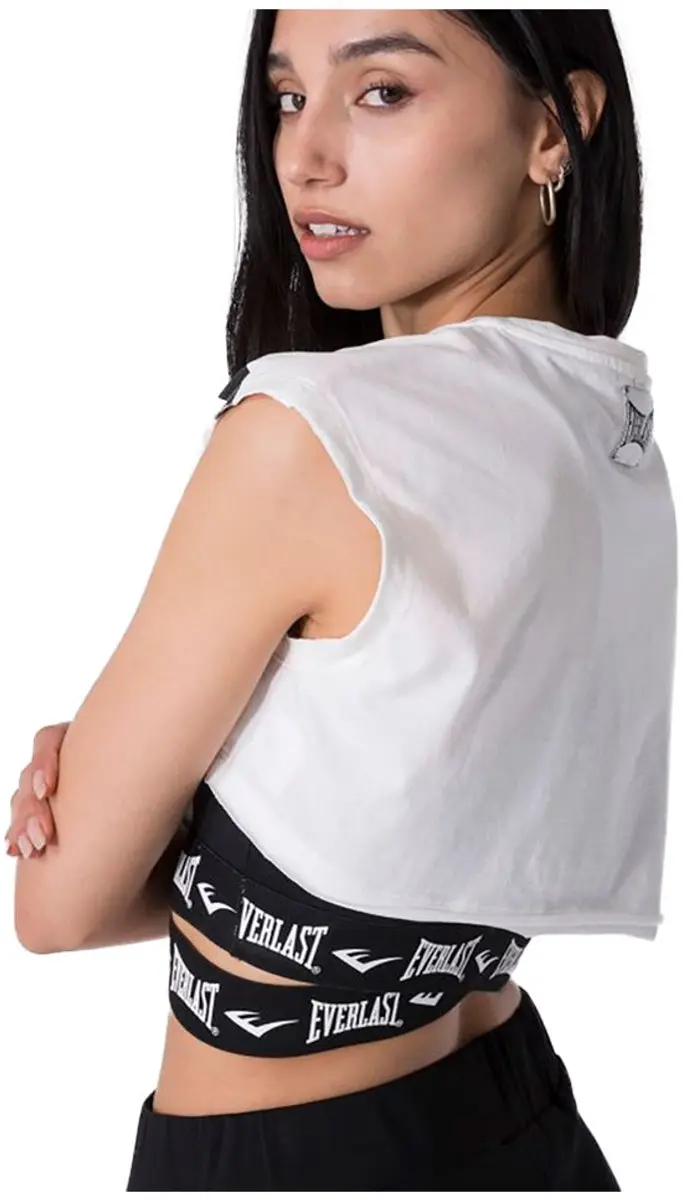 Everlast Crop Top Mouwloos T-shirt XS - Wit