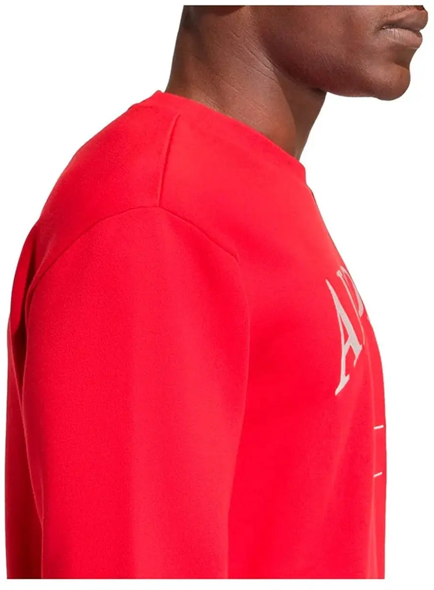 Adidas Heritage Graphic Crew Sweatshirt M - Power Red