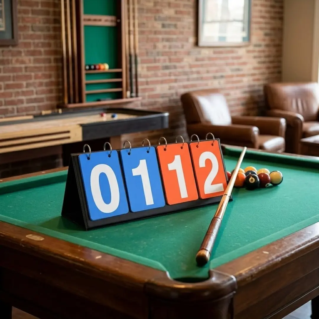 NuveX Scorebord 4-cijferig Tafelmodel - Blauw Oranje