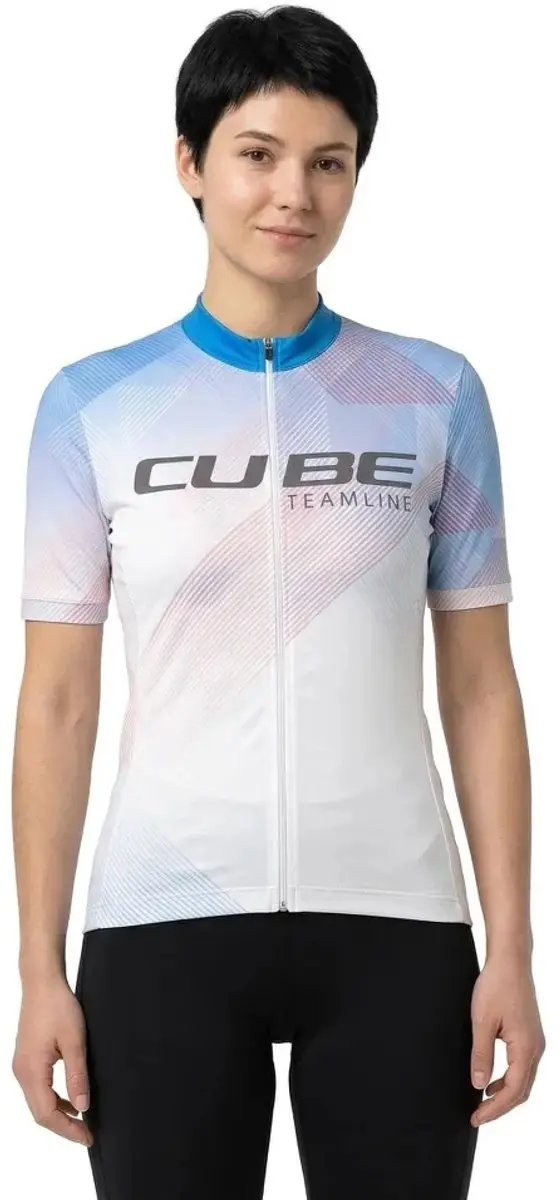 Cube Cmpt Teamline Wielertrui Wit M