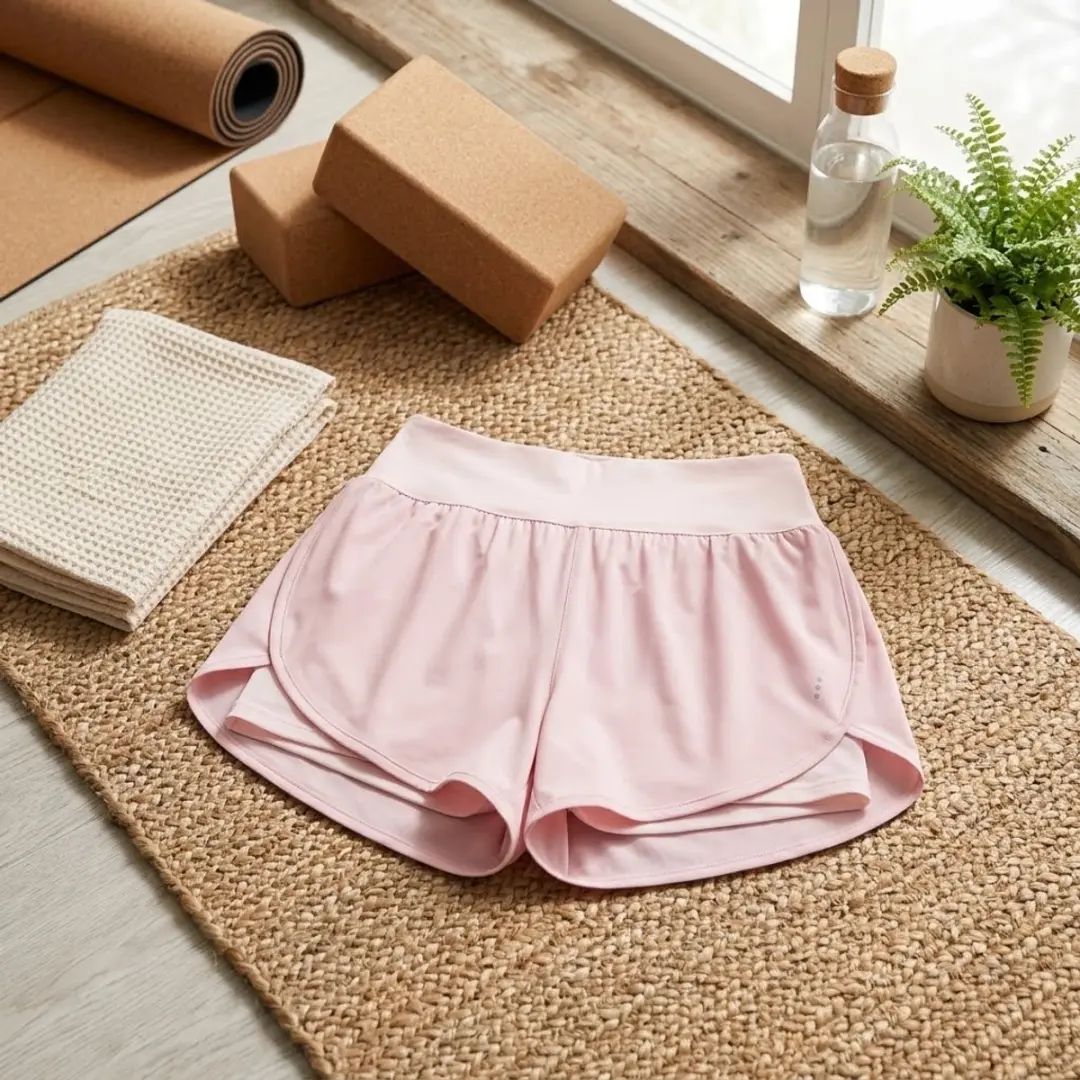 NuveX Roze Dames Sport Shorts Hoge Taille - S