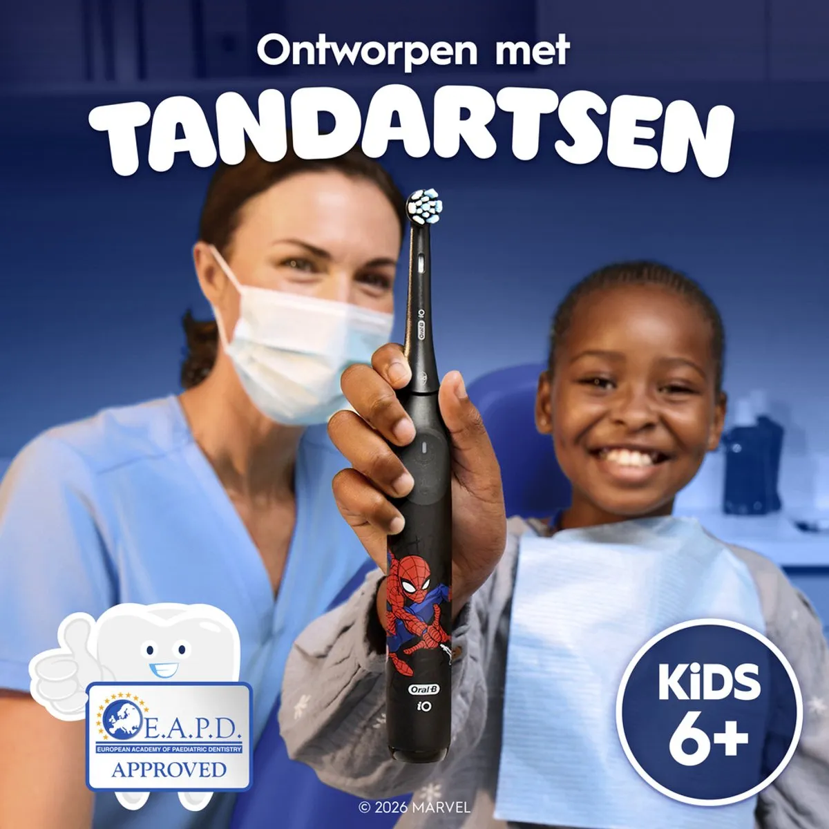 Oral-B iO Kids 6+ Marvel Spider-Man Opzetborstels - 2 Stuks - afbeelding 6 van 6