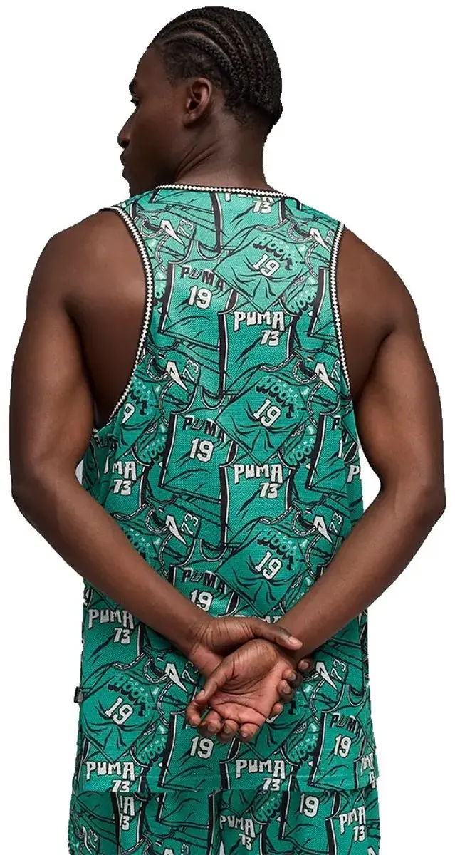 PUMA Flagrant Foul Hoops Mouwloos T-shirt - Groen XL