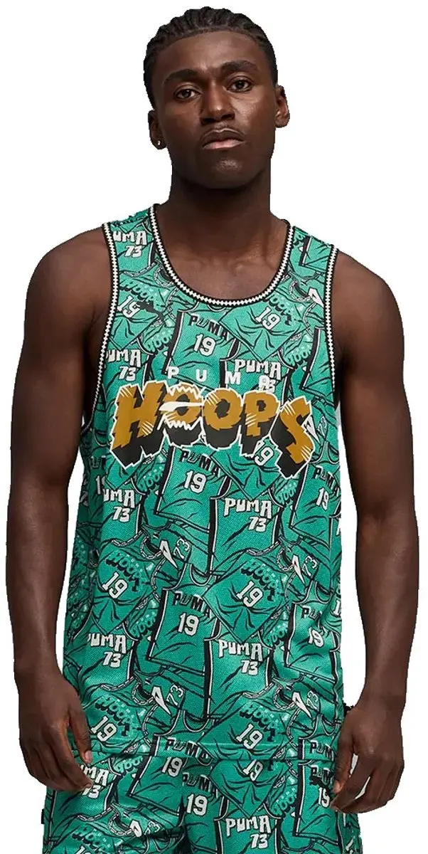PUMA Flagrant Foul Hoops Mouwloos T-shirt - Groen XL