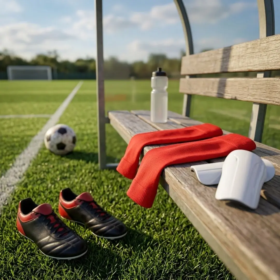 NUVEX Rode Voetbalsleeves Compressie - One Size - afbeelding 2 van 6