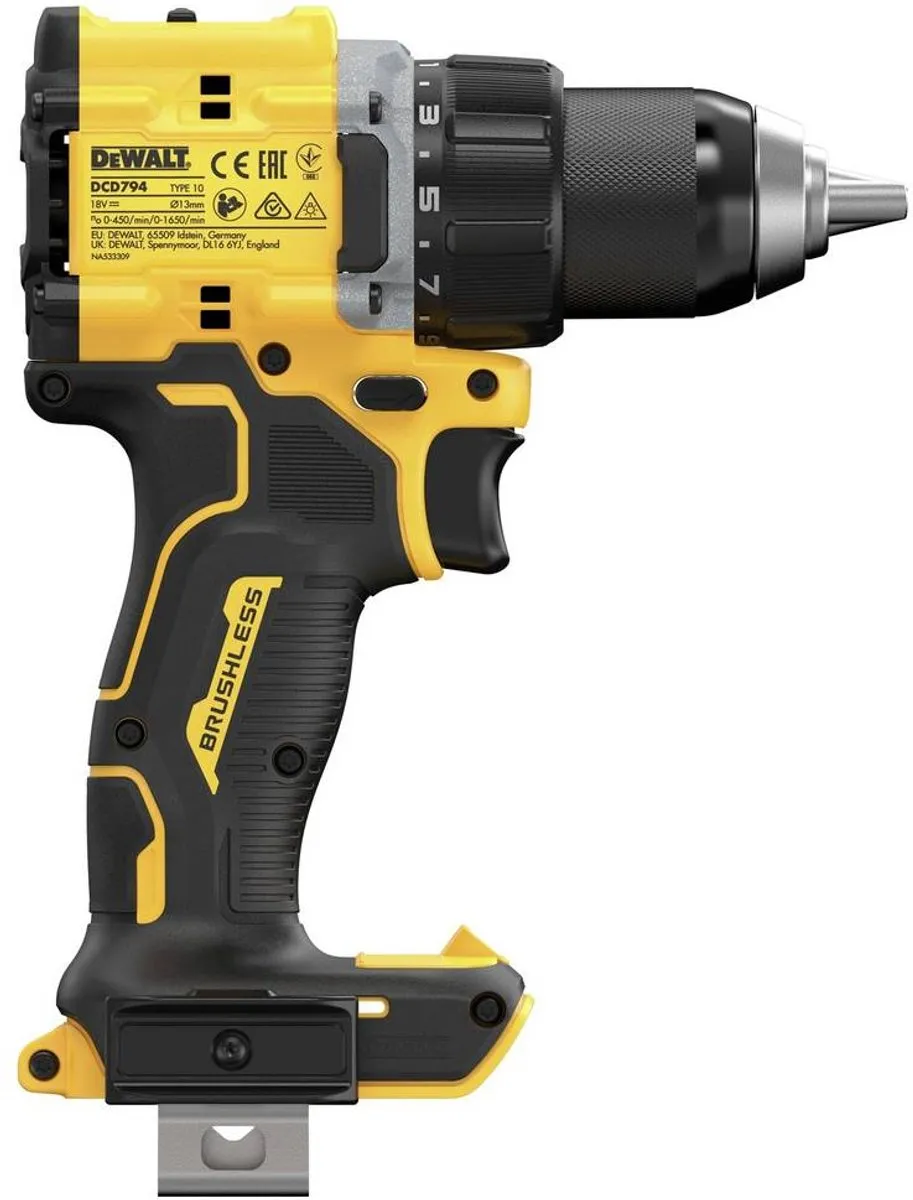 DEWALT DCD794NT-XJ DCD794NT-XJ Accu-schroefboormachine 18 V Zonder accu, Zonder lader