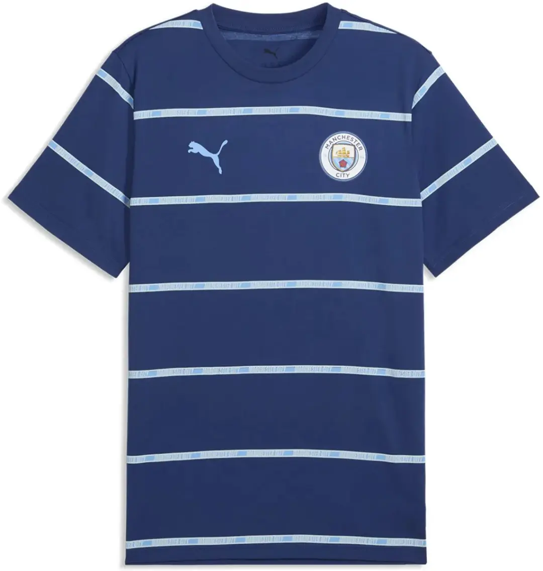 PUMA Manchester City FC Culture AOP T-shirt - L - Blauw