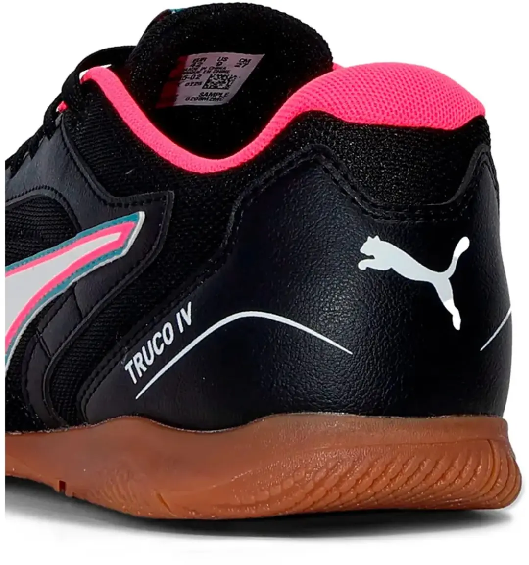 PUMA Truco IV Zaalschoenen - 39 - Zwart/Rood/Blauw/Wit