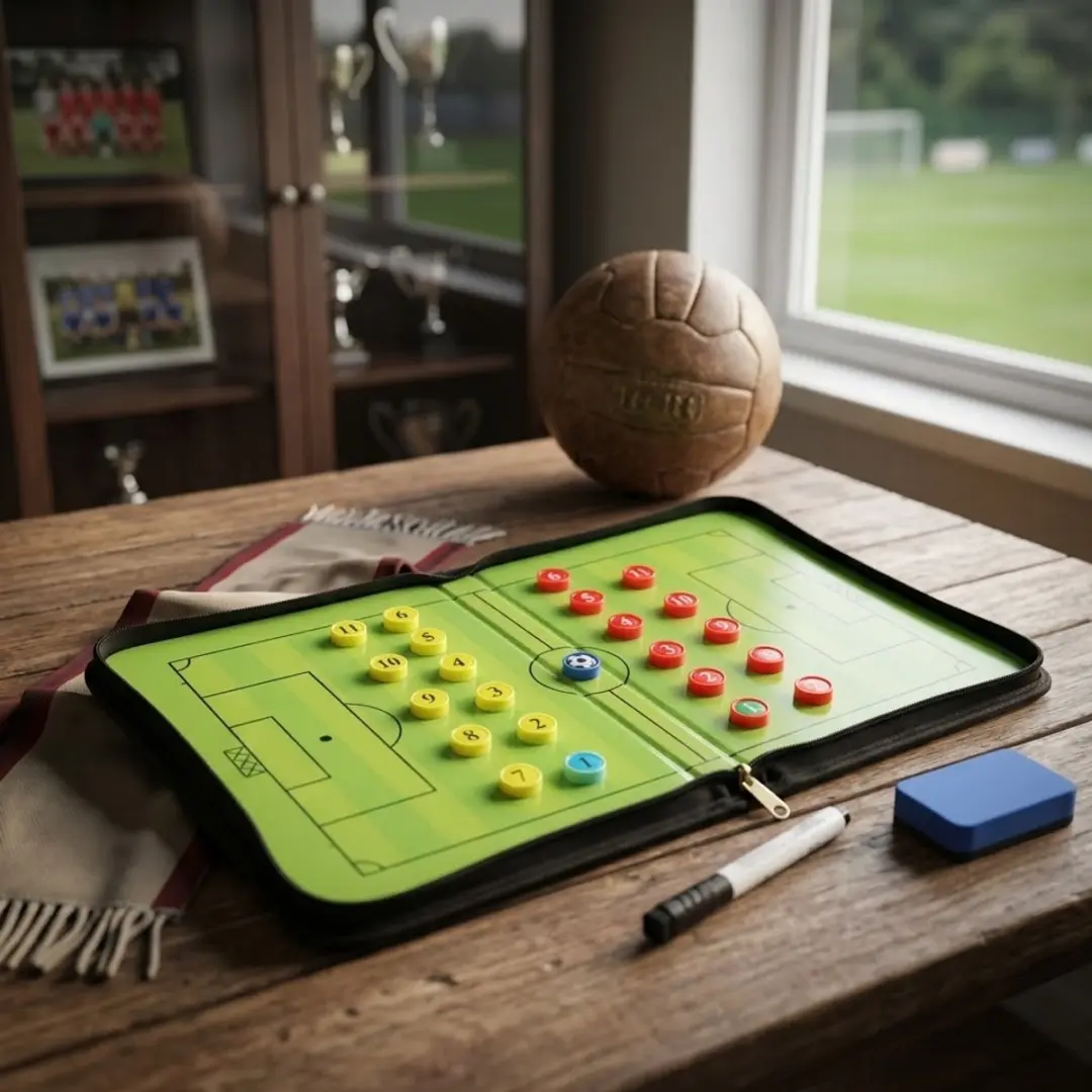 NuveX Tactiekbord Voetbal Opvouwbaar Groen - Magnetisch met fiches & marker